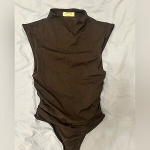 Aritzia Black Contour Bodysuit